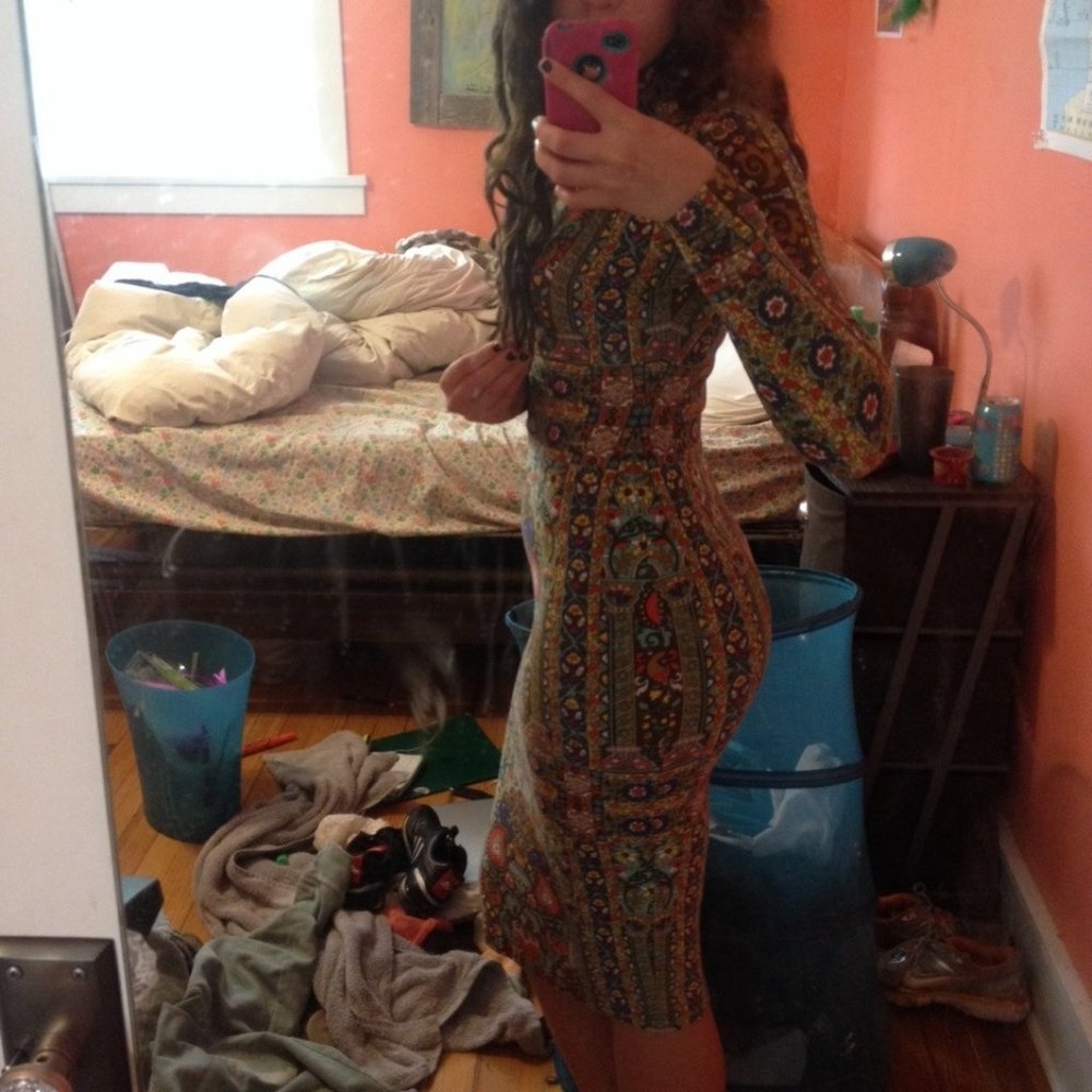 ASOS Patterned Bodycon Dress